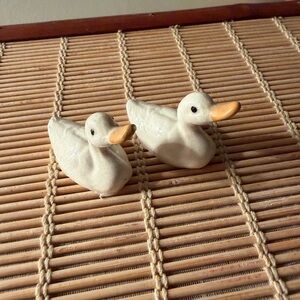 Miniature Ceramic Duck Figurines